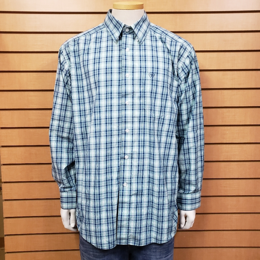 Ariat Pro Series Plaid Shirt Men’s Large Long Sleeve Western Button Down